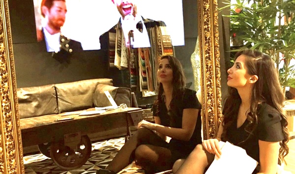 SELF STANDING CUSTOM GOLD MIRROR TV 